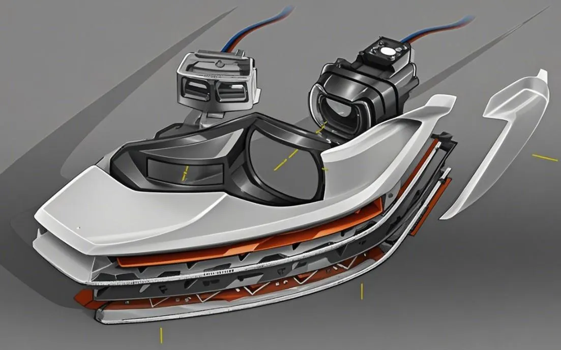 3D printed adaptive headlight prototype with complex light channels